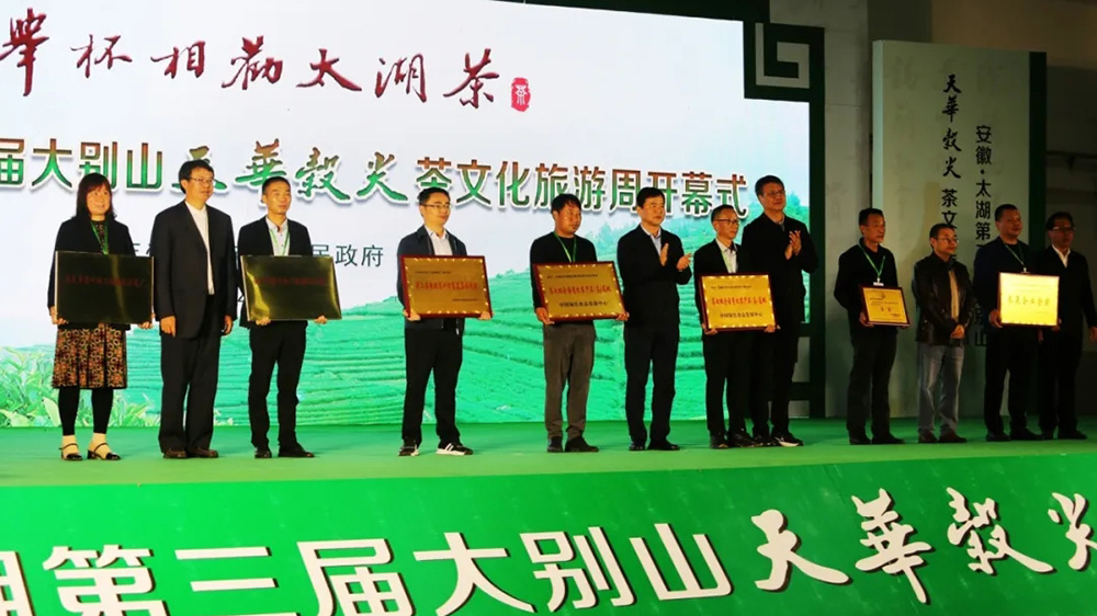 太湖縣第三屆大別山天華谷尖茶文化旅游周授牌儀式.jpg